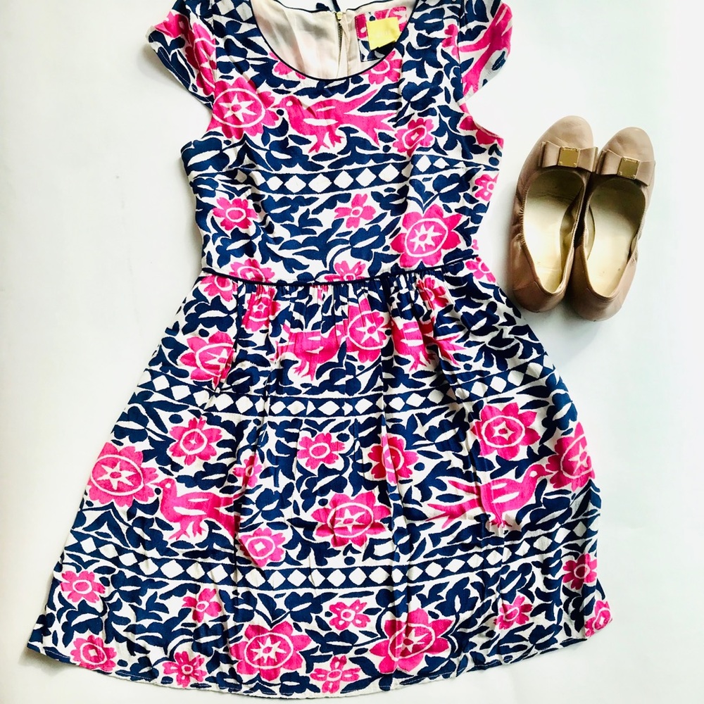 Anthropologie Maeve Peralta Bird Dress